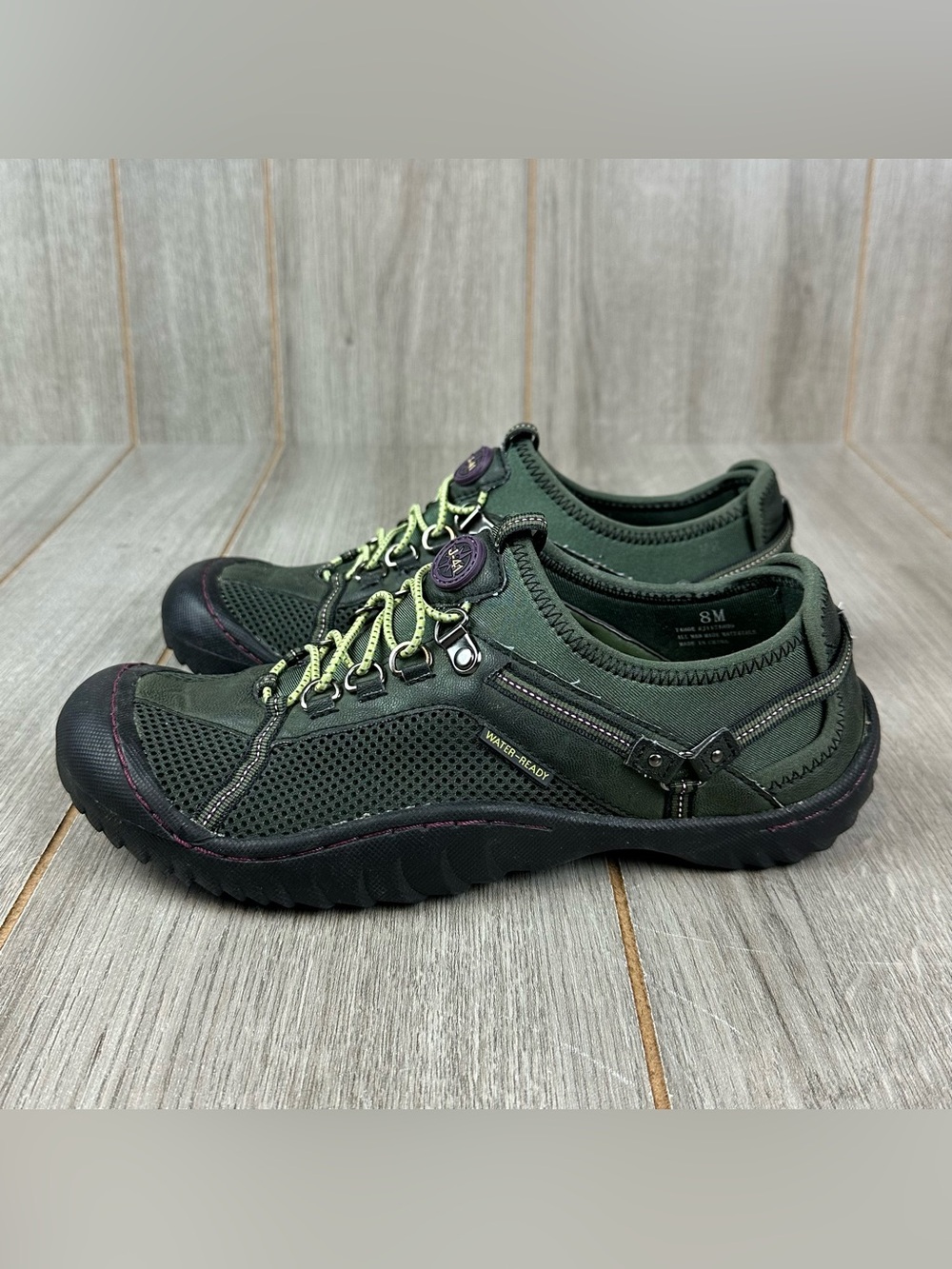 J-41 Tahoe Water Shoes Womens 8 Jeep Engineered Trail Green
